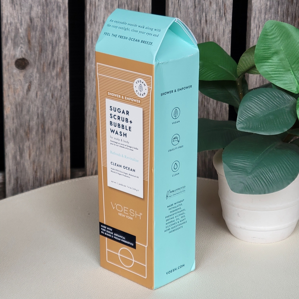Voesh New York Sugar Scrub Bubble Wash - Clean Ocean